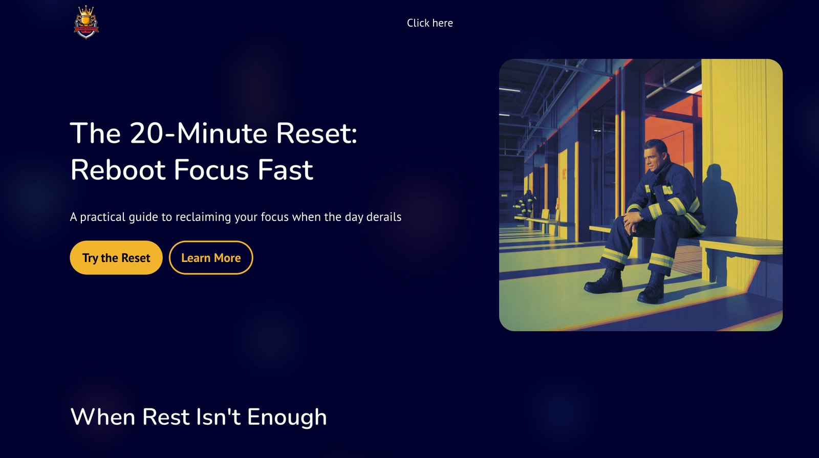 Championized playbook on focus and productivity - The 20-Minute Reset